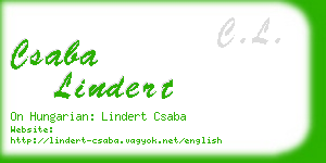 csaba lindert business card